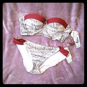 NWT Paisley Print Bikini